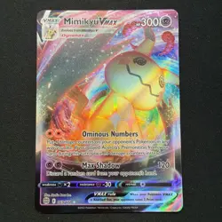 Pokemon Mimikyu VMAX Holo Ultra Rare Card 69/172 Brilliant Stars - Image 1