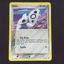 Aron 42/108 Tomokazu Komiya Rare💯MINT💯EX Power Keepers Pokemon Card TCG - Image 1