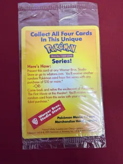 Pokemon Mewtwo 1999 Warner Brothers the First Movie Black Star Promo Card #3 - Image 1