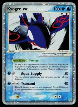 Pokemon Card - Kyogre ex Nintendo Black Star Promo 037 Promo - Image 1