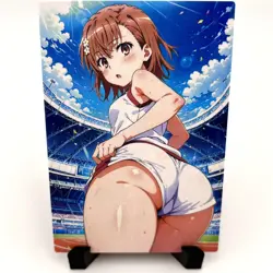 A Certain Magical Index Mikoto Misaka Sexy Anime Waifu Goddess Story Art Card - Image 1