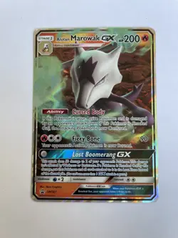 Alolan Marowak GX - SM187 - Pokemon Sun & Moon Promo Ultra Rare Card - HP - Image 1