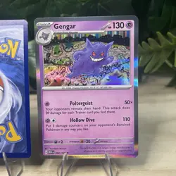 Gengar 094/165 Reverse Holo & Holo 151 Pokemon Card NM - Image 4