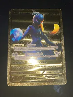 pokemon fan art Gold Card Mewtwo GX 2019 - Image 1