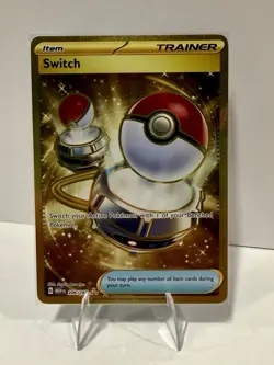 Switch 206/165 Pokemon Card TCG 151 Gold Hyper Rare Holo NM - Image 1