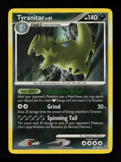 Tyranitar 30/100 Rare Stormfront Pokemon Card - Image 1