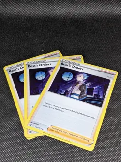 3x BOSS'S ORDERS CYRUS 132/172 Cosmos Holo Rare Promo Pokemon Card Near Mint - Image 1