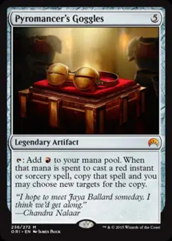 Pyromancer's Goggles -Foil Light Play MTG Magic Origins - Image 1