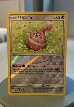 Happiny 161/214 Sm-Unbroken Bonds Reverse Holo Great Looking Card Great Center - Image 1