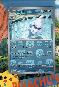 Pokemon TCG Vanillish (Master Ball Pattern) 028/086 White Flare NM/M - Image 1