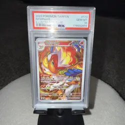 INFERNAPE PSA 10 #173 2024 POKEMON TWM EN-TWILIGHT MASQUERADE ILLUSTRATION RARE - Image 1