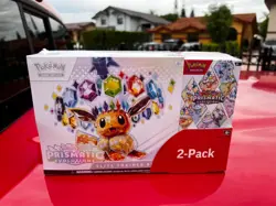 Pokemon Scarlet and Violet Prismatic Evolutions Pokemon Elite Trainer Box 2 Pack - Image 1