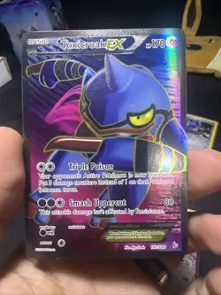 Pokemon TCG Toxicroak EX Ultra Rare Holo Full Art 102/106 XY Flashfire - Image 1