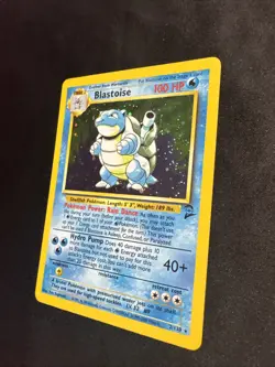 Blastoise 2/130 Holo Rare LP SWIRL - Base Set 2 - Pokemon TCG 2000 Vintage - Image 4