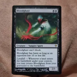 1x MTG Magic The Gathering TCG Zendikar Bloodghast - Image 1