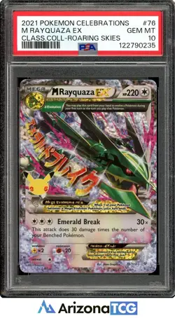 Pokemon 2021 M Rayquaza EX 76/108 Celebrations Classic Collection GEM MT PSA 10 - Image 1
