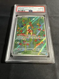 2025 POKEMON MEG EN-MEGA EVOLUTION ILLUSTRATION RARE #136 SHUCKLE PSA 10 - Image 2
