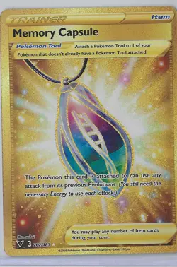 Memory Capsule 202/185 Secret Rare Vivid Voltage Pokemon Near Mint - Image 1