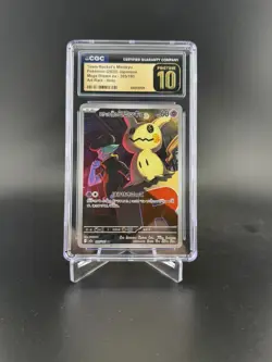 Pokemon Team Rocket's Mimikyu CGC Pristine 10 Mega Dream ex 205/193 Art Rare Ho… - Image 1