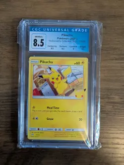 2021 POKEMON Pikachu 025/025 McDonald's 25th Anniversary CGC Graded NM/Mint+ 8.5 - Image 1