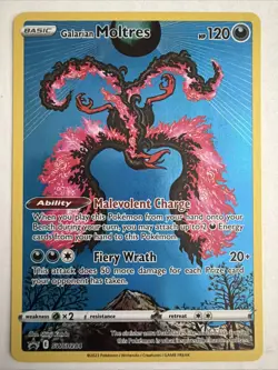 Pokemon TCG Crown Zenith Galarian Moltres SWSH284 Black Star Promo - Image 1
