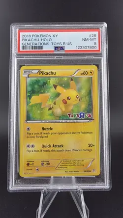 Pokemon Pikachu 2016 Holo Stamped Toys R US Promo 26/83 - Image 1