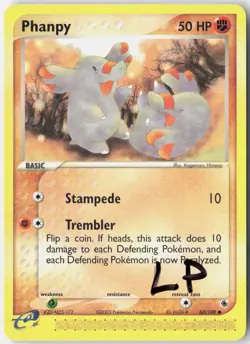 Phanpy 62/109 Common Ruby & Sapphire Pokemon Lightly Played - Image 1