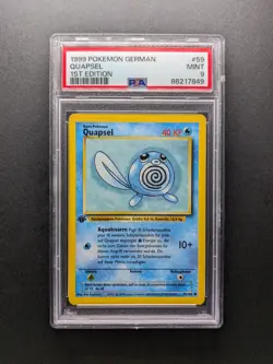 1999 Pokemon QUAPSEL - 1. Edition - 59/102 - Base Set DE - PSA 9 - Image 1