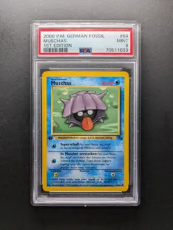 2000 Pokemon MUSCHAS - 54/62 - 1. Edition - Fossil DE - PSA 9 - Image 1