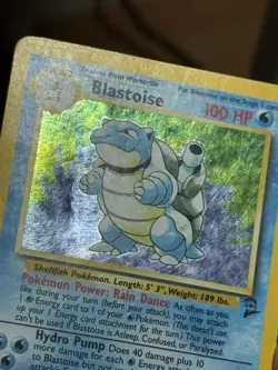 Pokemon Blastoise Base Set 2 Holo Rare 2/130 100 HP English - Image 2