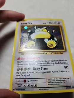 2016 Pokemon TCG Snorlax XY179 Promo Holo - Image 2