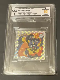 Vintage 1999 Artbox Pokemon Sticker Charmander CG 10 Series 1 Prizm Holograhic - Image 1