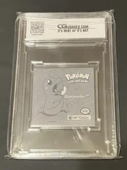 Vintage 1999 Artbox Pokemon Sticker Charmander CG 10 Series 1 Prizm Holograhic - Image 2