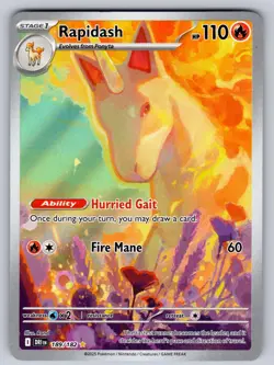 Rapidash 189/182 Holo Illustration Rare Destined Rivals Pokemon Near Mint - Image 1