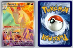 Rapidash 189/182 Holo Illustration Rare Destined Rivals Pokemon Near Mint - Image 3