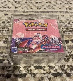 Pokemon Fusion Strike Booster Box Brand New & Factory Sealed in Acrylic case - Image 1