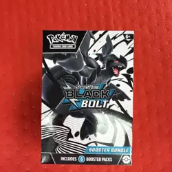 Pokemon Scarlet & Violet Black Bolt Booster Bundle Box 2025 Zekrom 6 Packs - Image 1