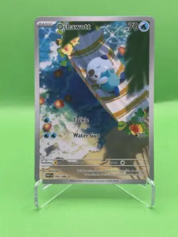 Pokemon TCG Oshawott 105/086 Illustration Rare White Flare NM - Image 1