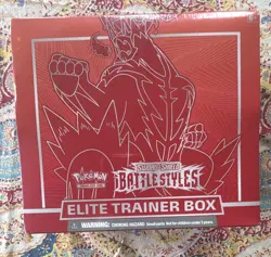 Pokemon TCG Sword & Shield Battle Styles Elite Trainer Box Urshifu 8 Packs - Image 1