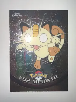 Pokemon 2000 Topps Chrome Meowth #52 Raw PSA 10 Contender - Image 1