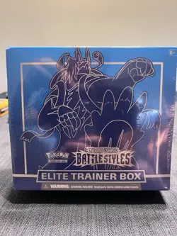 Sealed Pokemon Sword & Shield Battle Styles Elite Trainer Box Blue New - Image 1