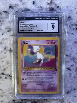 CGC 9 MINT MEW Black Star Promo Pokemon League #9 Pokemon 2000 RARE - Image 1