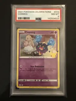 2021 POKEMON CELEBRATIONS #013 COSMOG PSA 8 - Image 1