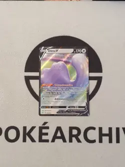 Ditto V 050/072 Glanzendes Schicksal Set Alt Full Art Pokemon Karte Deutsch - Image 2