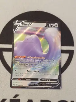 Ditto V 050/072 Glanzendes Schicksal Set Alt Full Art Pokemon Karte Deutsch - Image 3