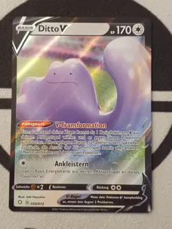 Ditto V 050/072 Glanzendes Schicksal Set Alt Full Art Pokemon Karte Deutsch - Image 4