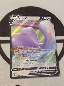 Ditto V 050/072 Glanzendes Schicksal Set Alt Full Art Pokemon Karte Deutsch - Image 5