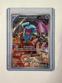 Pokemon Center Stamp Promo Destined Rivals Team Rockets Wobbuffet SVP 203 NM/M - Image 1