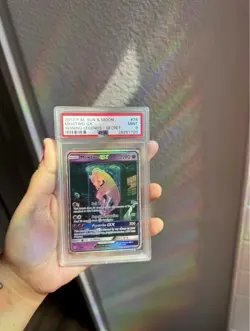 Pokemon Mewtwo GX Secret Rare Shining Legends Holo 78/73 PSA 9 - Image 1