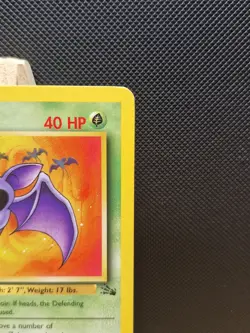 Pokemon TCG 1999 WOTC 1st Edition Fossil Zubat 57/62 - Excellent - Image 4